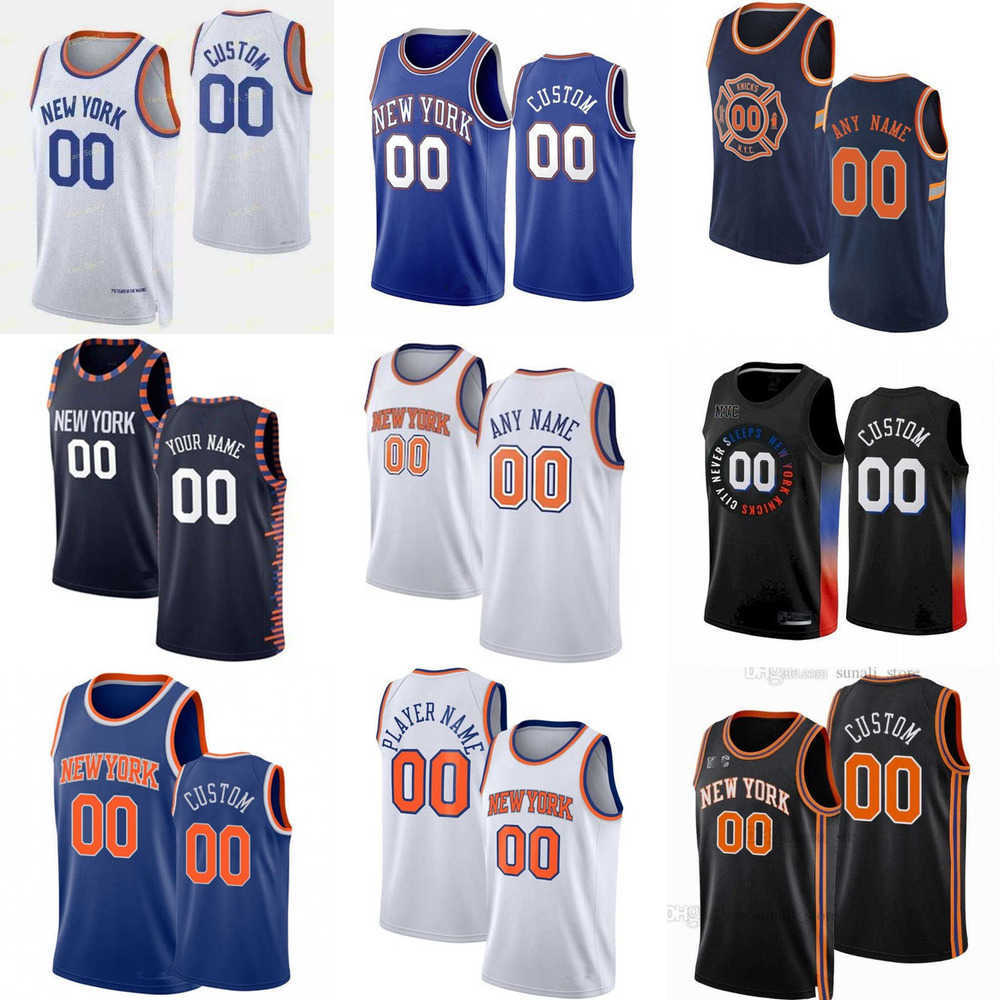 

Men Women Youth New York''Knicks''Custom 23 Mitchell Robinson 5 Immanuel Quickley 55 Isaiah Hartenstein 1 Obi Toppin 0 Cam Reddish Basketball Jerseys, Colour