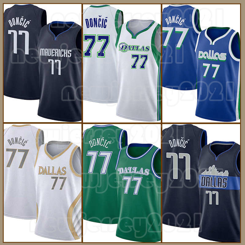 

Luka Doncic Basketball Jerseys Zion 1 Williamson 77 Black 75th Anniversary 2023-2024 Dirk Nowitzki Mens City Dallaes Maverickes Blue Shirt 41, Men jersey