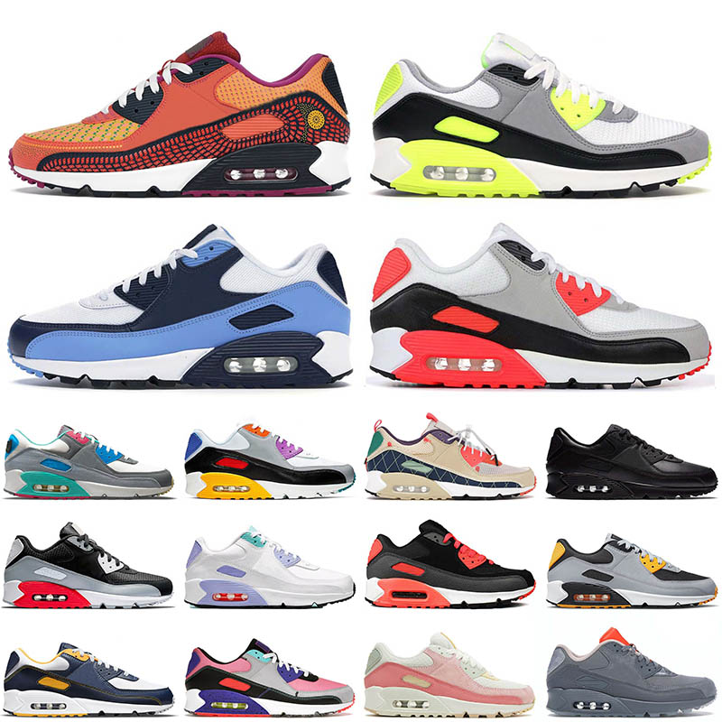 

90 men running shoes 90s Triple Black White Leather Mesh Supernova Dust Grey White Malt Camo Valentines Day women mens trainers outdoor Sports Sneakers, A45 40-46 exeter edition multi