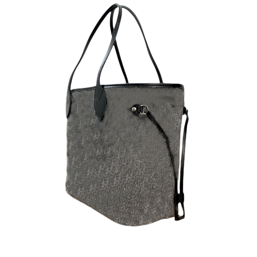 

Luxury woman designer bags totes never fillable shopping bag size MM handbags with CANVAS with zippy pouch M21465, Grey and black denim