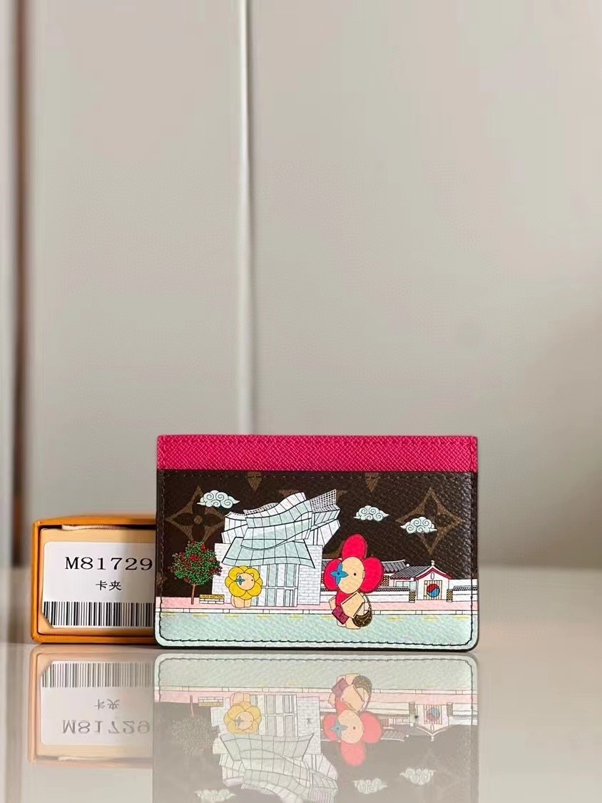 

M81729 clip fashionable new graffiti pattern card bag good