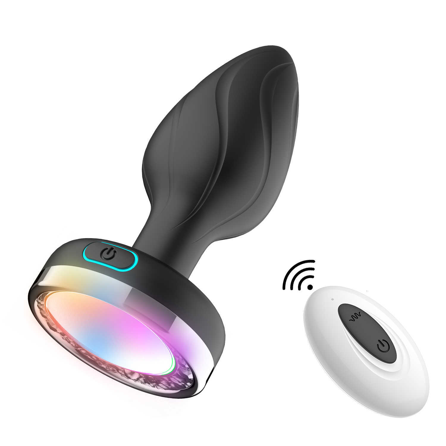 Toy Sex Massager Vibrator Remote Control Luminous Color Silicone Anal Plug 7 Vibration Butt for Women Toys Couple Prostate