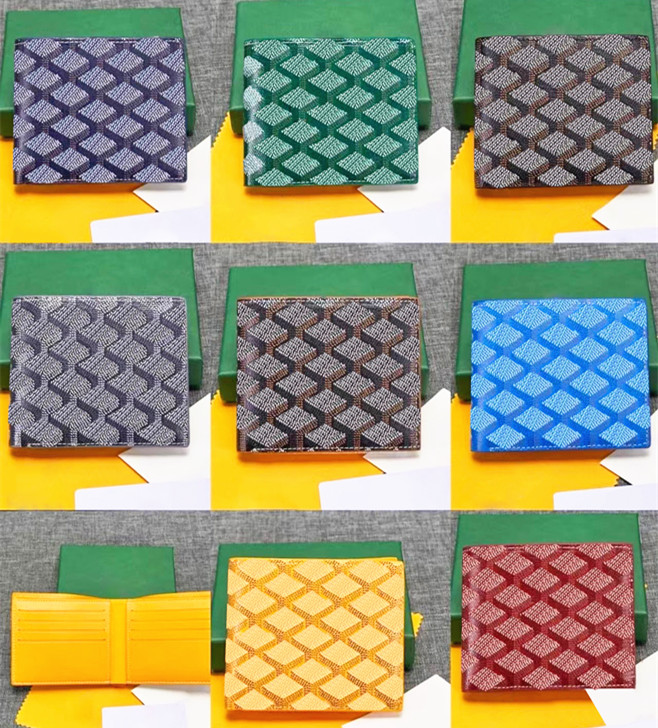 

Mens Designer short wallet Cardholder VICTOIRE Purse passport Holders with box mens wallet card holders Women keychain Luxury Coin purses key pouch Genuine Leather, Black+brown