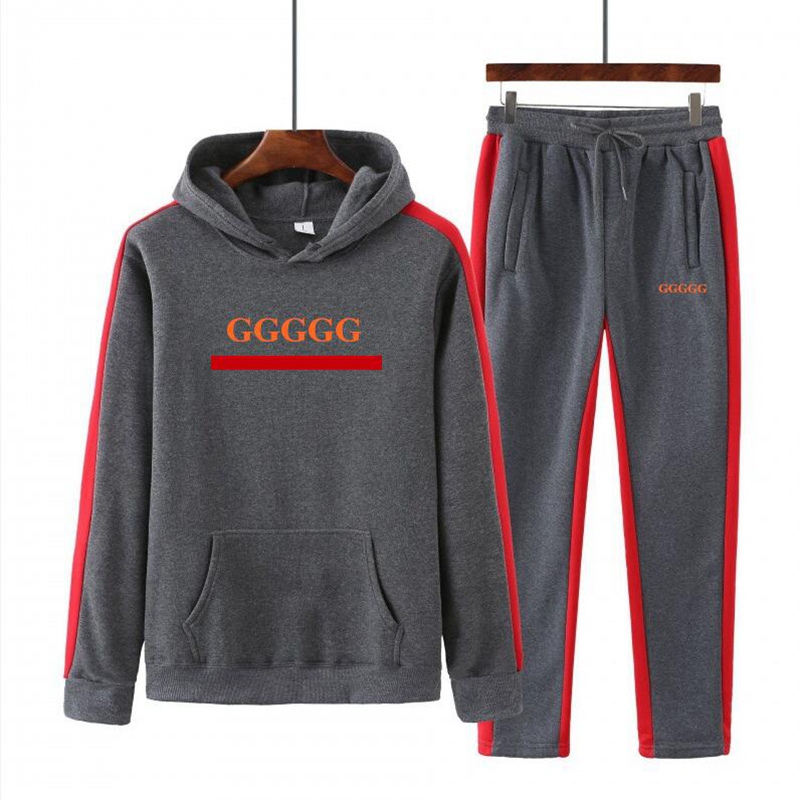 Ensembles pour hommes Designer Tracksuits plus taille Youth Fitness Training Training Outdoor Loissire Sportswear 2 pièces Spring / Automne Mens