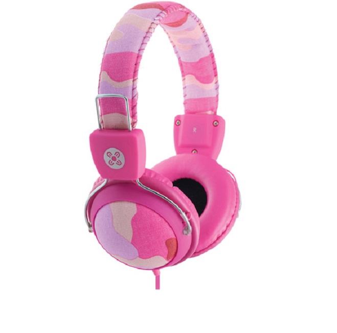 

Moki Camo In-line Mic Headphones Pink, Blue
