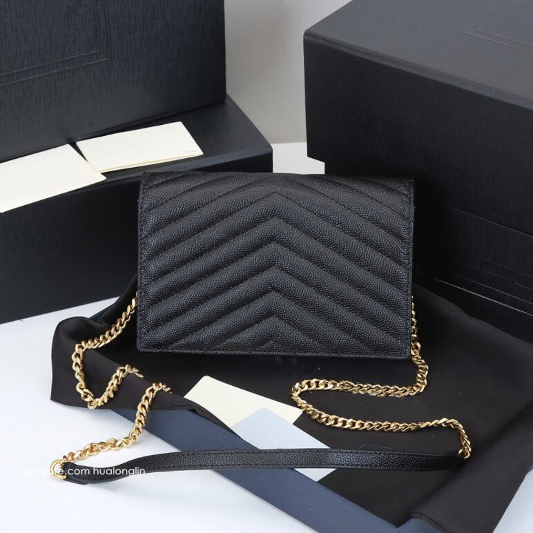 

Designer Woman bag women handbag with box genuine leather bags purse lady girl fashion wholesale discount, Black-gold