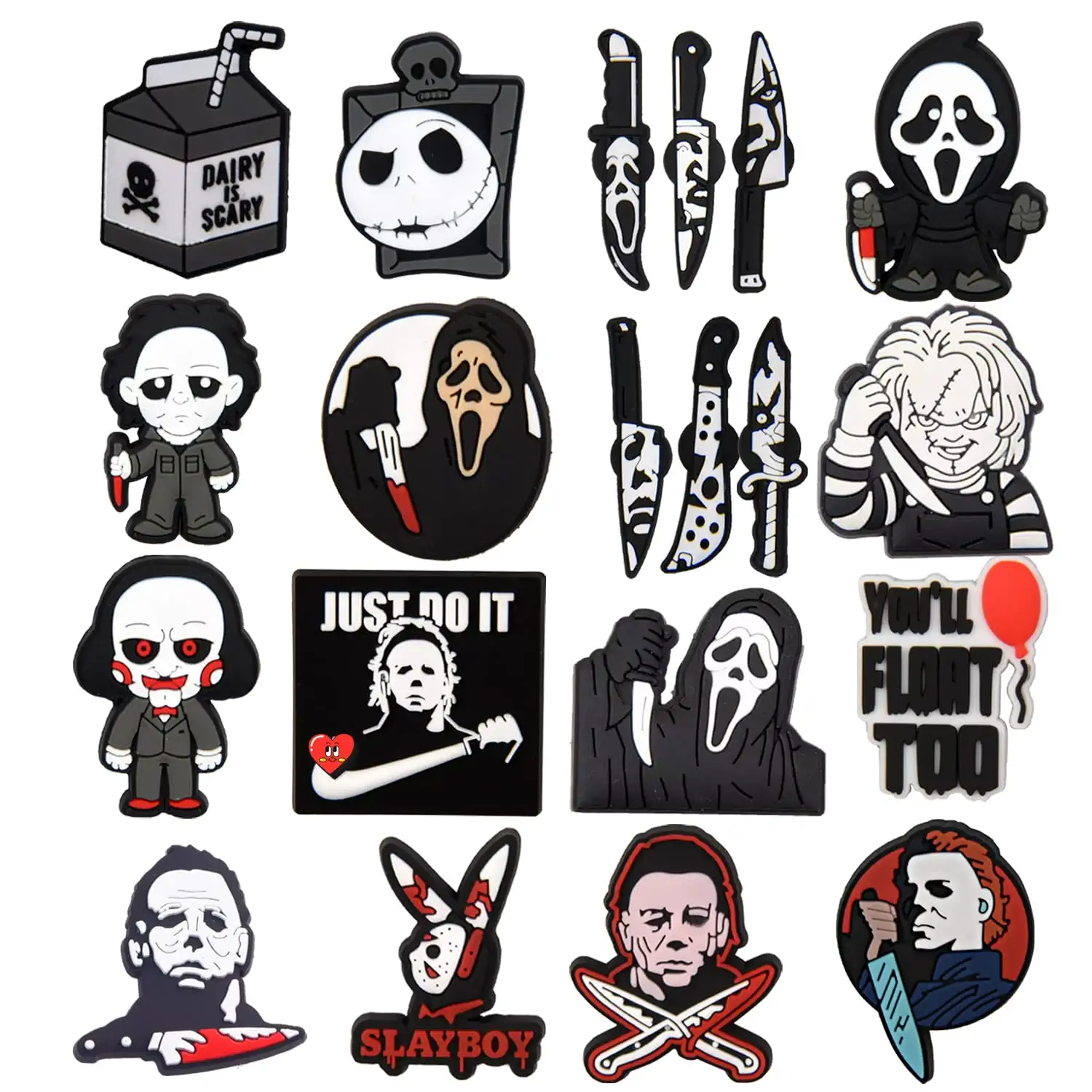 

Shoe Parts Accessories L 20/ Halloween Croc Charms Horror Decoration Drop Delivery Amnsa