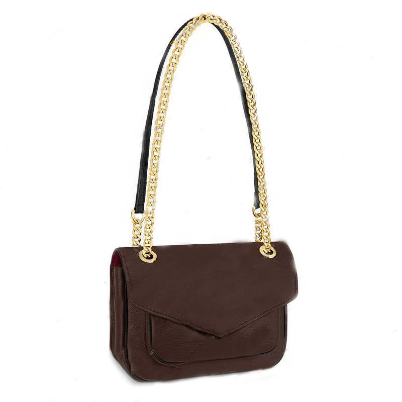 

2023 passy shoulder bags fashion designer womens chain crossbody bag quality high brown flower M45592, 1 brown flower