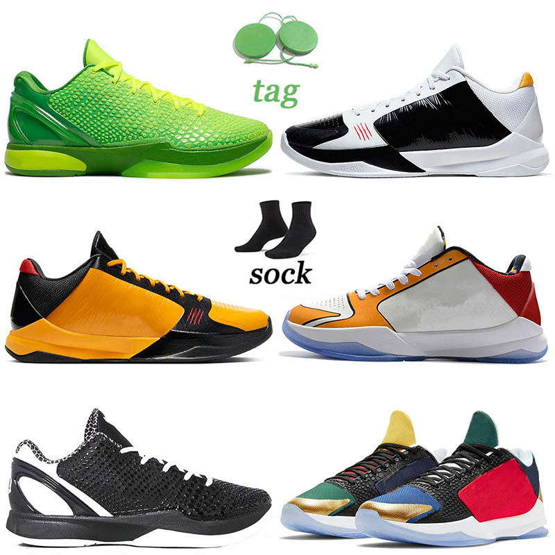 

Mambas Basketball Shoes Men 5 Protro Bruce Lee Del Sol Protro 6 Mambacita Grinch Chaos Lakers Mens What If Outdoor Sports Offs White Trainers Sneakers Size 12, C18 black del sol 40-46