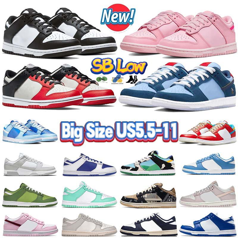 

2023 SB Low Mens Womens Casual Shoes White Black Panda Triple Pink 75th Anniversary Chicago Why So Sad Argon Fruity Pebbles Retro Shoe Designer Men Sneakers, #32 chicago