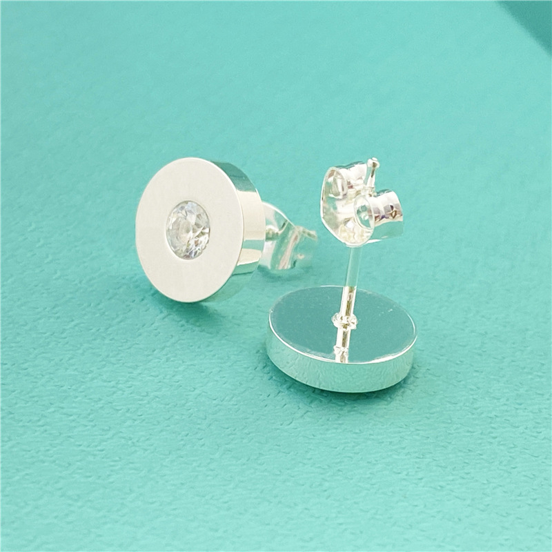 

stud earrings accessories designer women earing jewelry studs diamond Heart 18K Gold Plated rose silver earrings