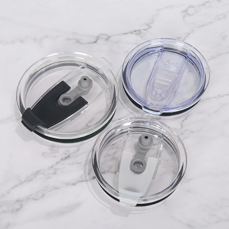 

20oz/30oz Sealing Bottle Cover Splash Spill Proof Plain Plastic Lids For Beer Cups Transparent Tumbler Cup Bottle Accessories 0110