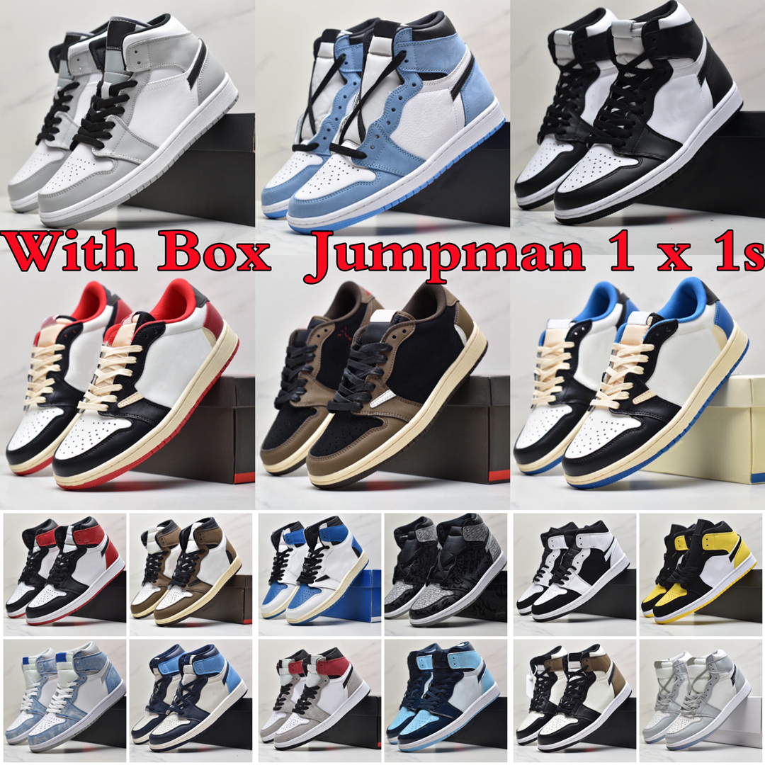 

University Blue 1 Og Basketball Shoes Men Women air Jumpman 1s High Stage Haze Unc Light Smoke Grey Hyper Chicago Patent Bred Royal Yellow jikp, #15