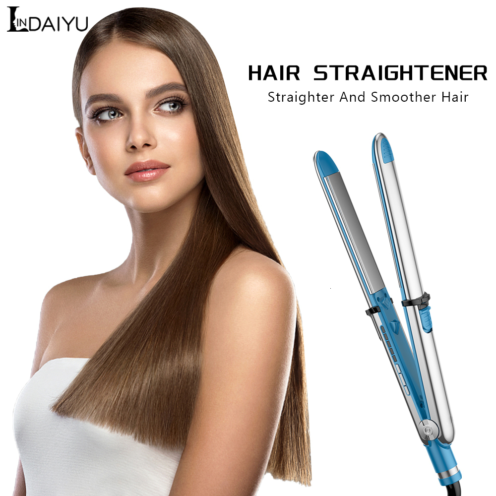

Hair Straighteners LINDAIYU Flat Iron Straightener 5F Professional Fast Electric Curls Styling Tool 110 240v Curling Irons 230110
