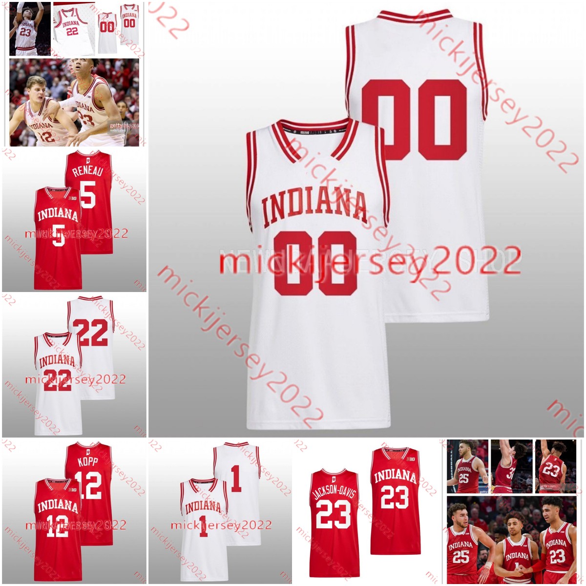 

Custom Stitched Indiana Hoosiers Basketball Jersey 25 Race Thompson 51 Logan Duncomb 4 Michael Shipp 11 CJ Gunn Shaan Burke Tamar Bates Kaleb Banks Mens Jerseys, Red