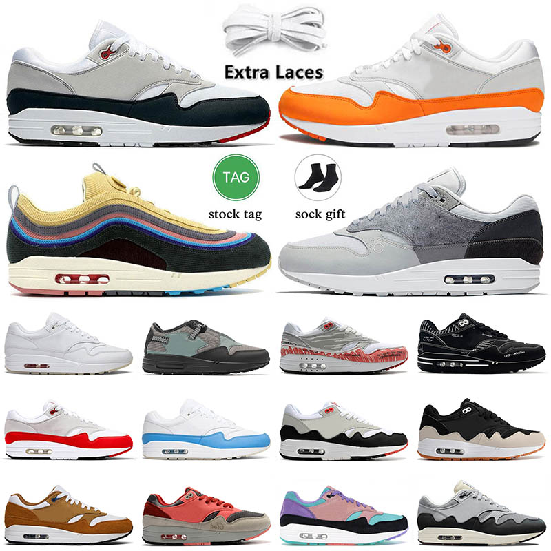 

Wholesalem Mens Cushions 87 Running Shoes Platform 1s Evergreen Aura University Blue Sean Wotherspoon Airmaxs Spiral Sage Offs White Sneakers Womens Trainers, B90 39-45