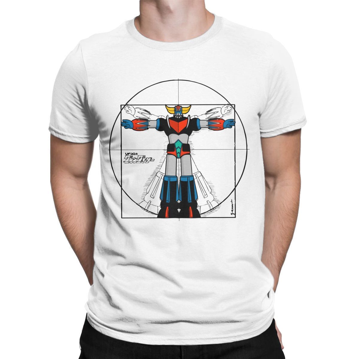 

Men's TShirts 192 Vitru Grendizer Mazinger Z Anime Clothing shirt 80s manga Crewneck Pure Cotton Birthday Present Clothes 230110