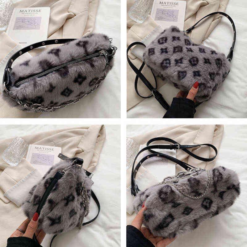 

Women Winter Teddy Waist Bag Fashion Mens Crossbody Fuzzy Shoulder Bags Fluffy Bumbag Luxury Designer Fannypack Purses, Grey
