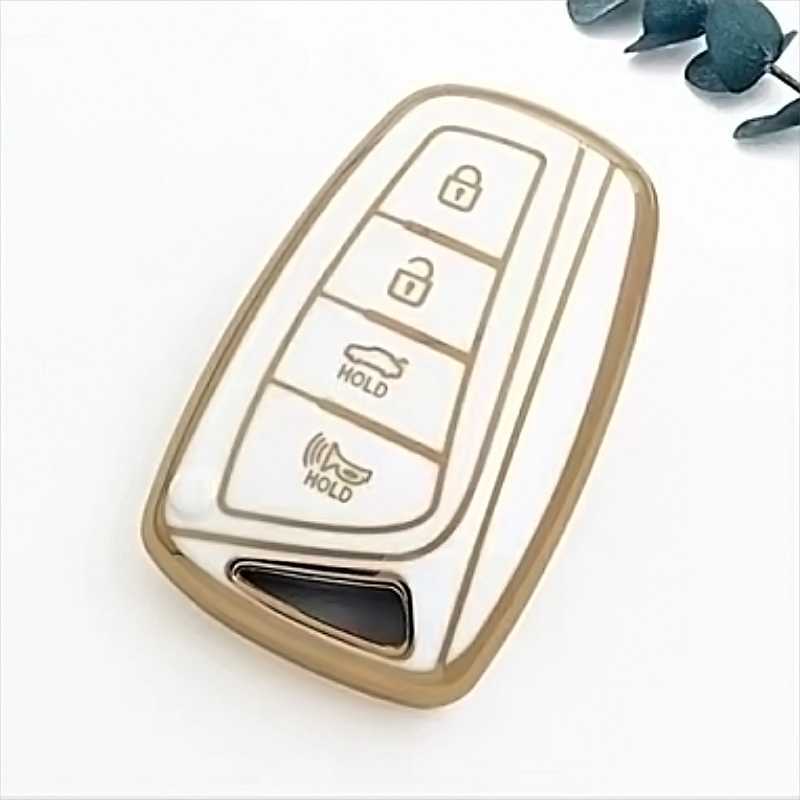 TPU Car Key Cover Remote Case Fob For Hyundai Santa Fe Sport Ix45 Equus Centennial Genesis G80 Grandeur Azera 2013-2016 Shell Z260131