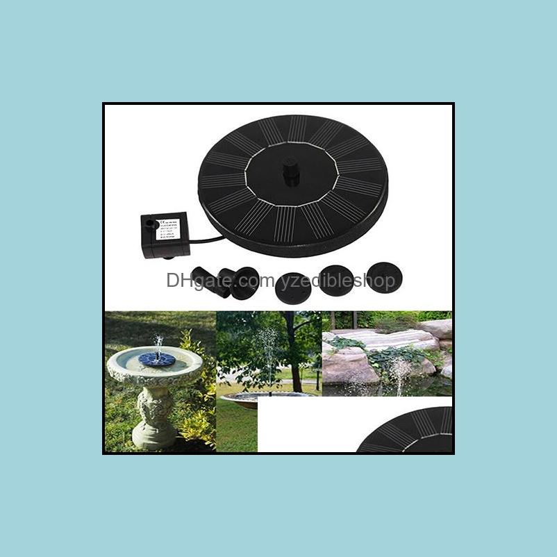 solar power birdbath water floating fountain pump pool garden outdoor decor