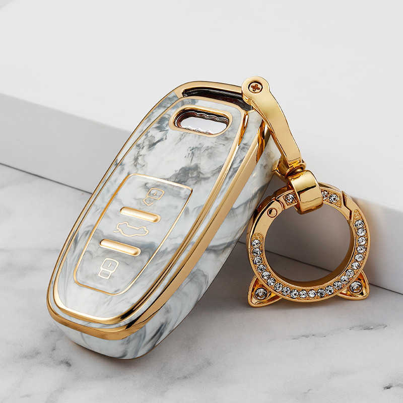 TPU Car Case For Audi A1 A3 8P A4 A5 A6 C7 A7 S3 S7 S8 R8 Q2 Q3 Q5 Q7 Q8 SQ5 TT RS3 RS6 s Cover Bag Keychain Accessories Z260131-image-835829070
