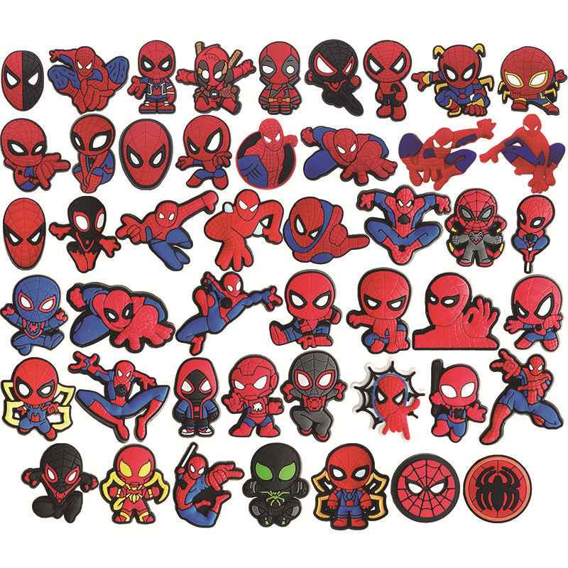 

Anime charms wholesale childhood memories super hero boys toys alliance funny gift cartoon charms shoe accessories pvc decoration buckle soft rubber, Equally mixed colors