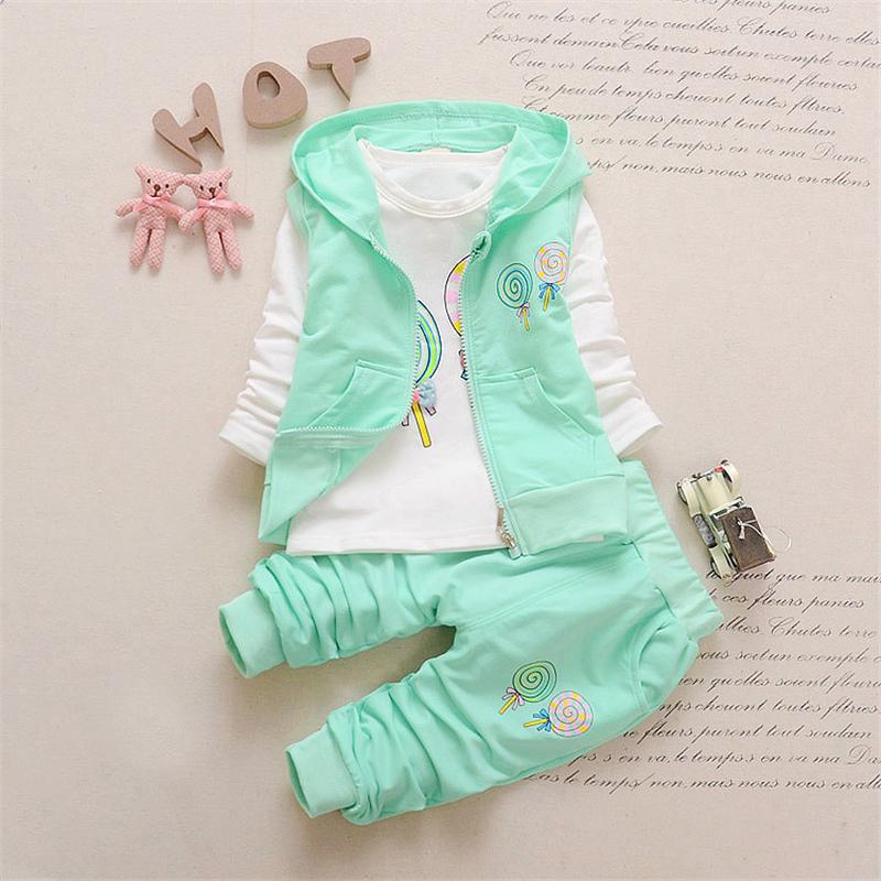 

Clothing Sets Toddler Girls Clothes Kids Spring Print Sweater Top Pants 3PCS Baby Autumn Printed Outfits Suit Children Set, Pink