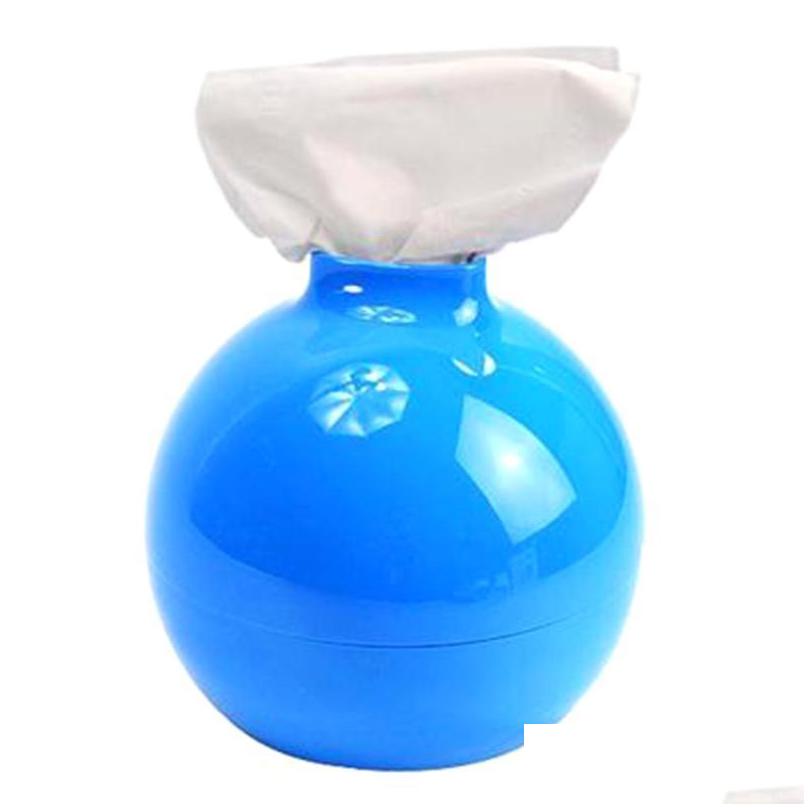 home office simple fashion round ball paper pot waterproof toilet tissue paper box cover holder living room roll case