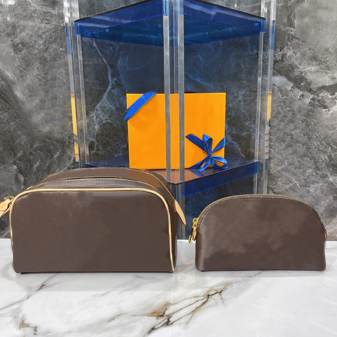 

KING SIZE dopp Toiletry BAG kit Men Extra Large Wash Bags Luxury Designers Make Up Cosmetic Toilet Pouch Women Beauty Makeup Case Double Zippy Kits