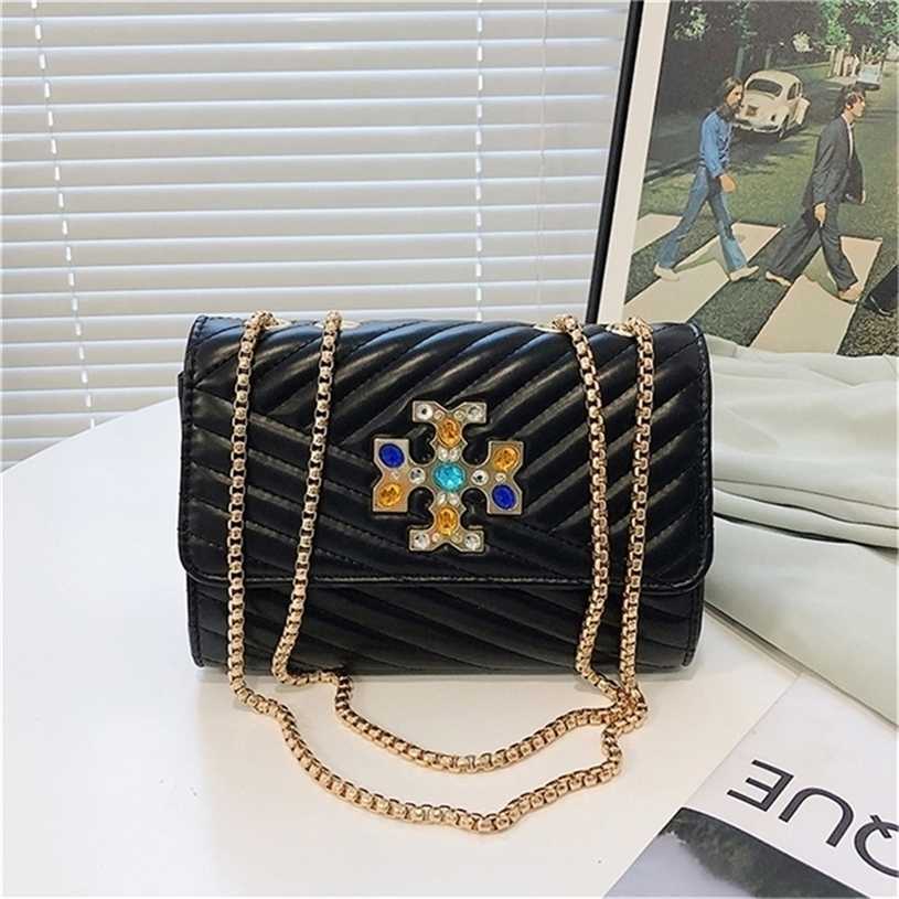 

90% OFF Bags Clearance Online 4B98 Trendy Handbags Lingge Fashionable Style Armpit Square Female crossbody, Black4