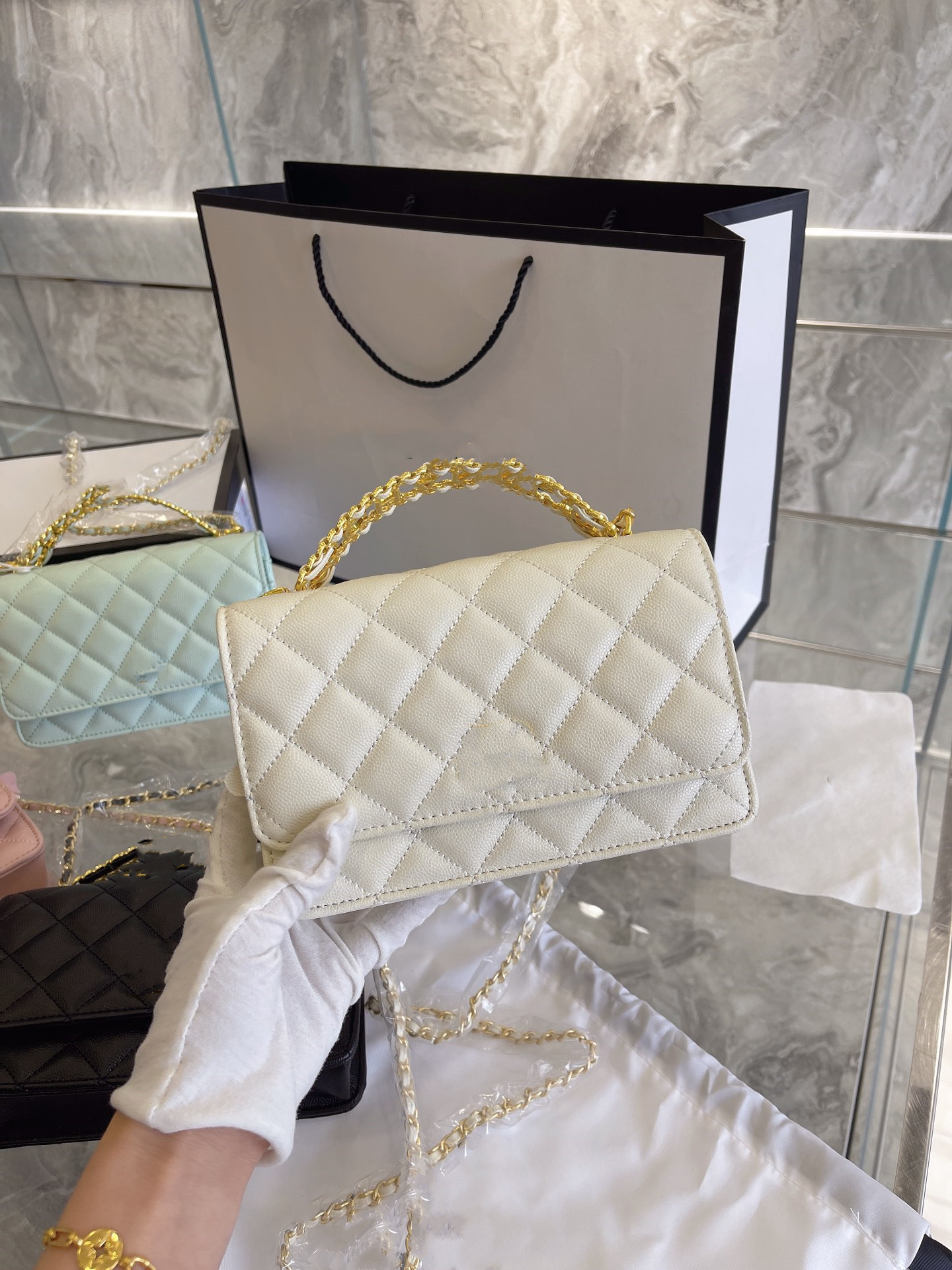 

Classic Style Fashion Bags Luxury Designers Handbags With Tassel Genuine Leather Chain Lady Handbag, #1