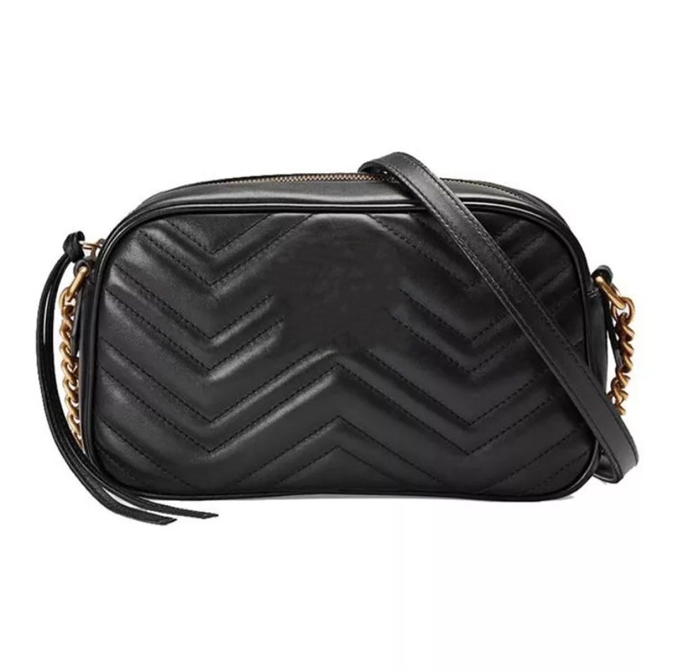 

Channel bags Designer bags Channel bags Tote Handbags Fashion Luxury bogReal Leather Messenger Bag Chain sluxurys shoulder crossbody sizx24cm13cm7cm 7 colors, White