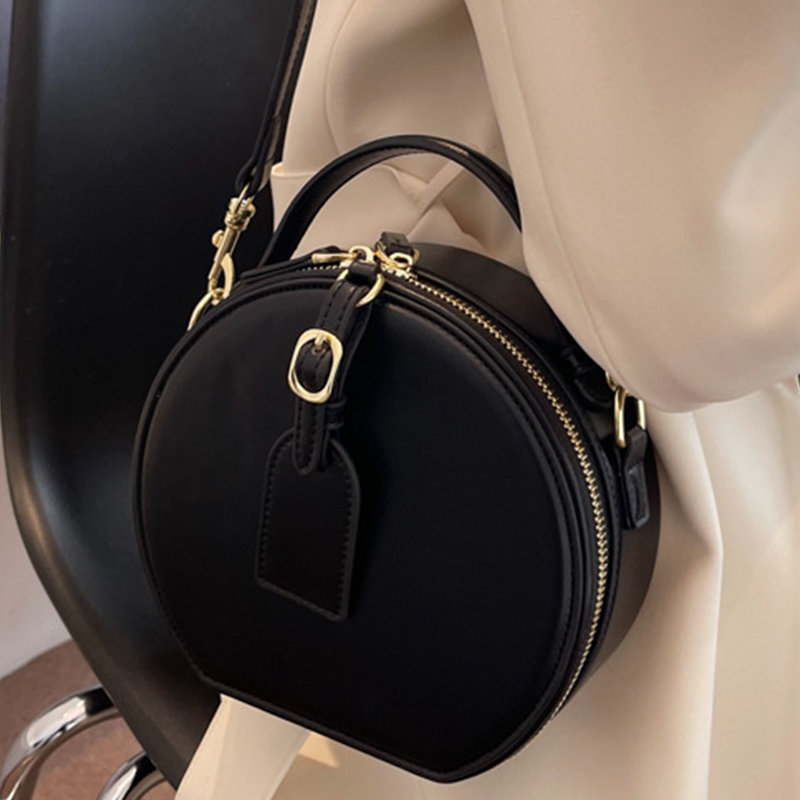 

Luxury crossbody bag designer bag tote bag messenger bag black round stylish style same pattern casual light weight handbag shopping portable backpack, 60910