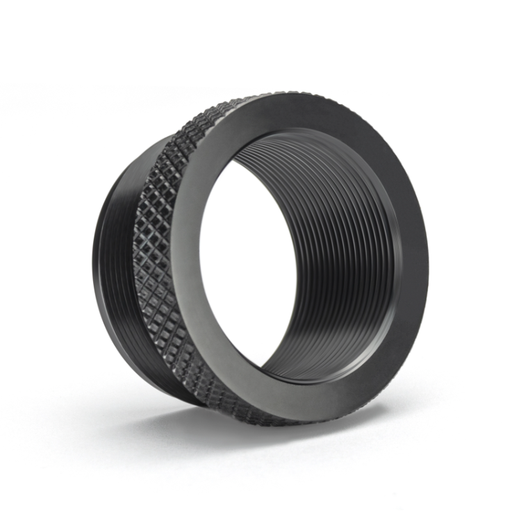 

Tactical Accessories 1.375-24 Space Connector for Aircraft Aluminum Adaptive Solvent Trap with 1/2X28 and 5/8X24 Thread Mounts