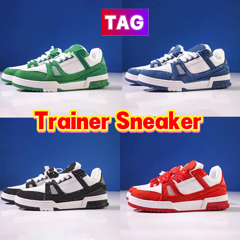 

Trainer Sneaker Casual Shoes platform Embossed leather French sneakers Culture Versatile Board Shoe TPR Latex Men Women outdoor blue green black denim trainers, 09-triple white
