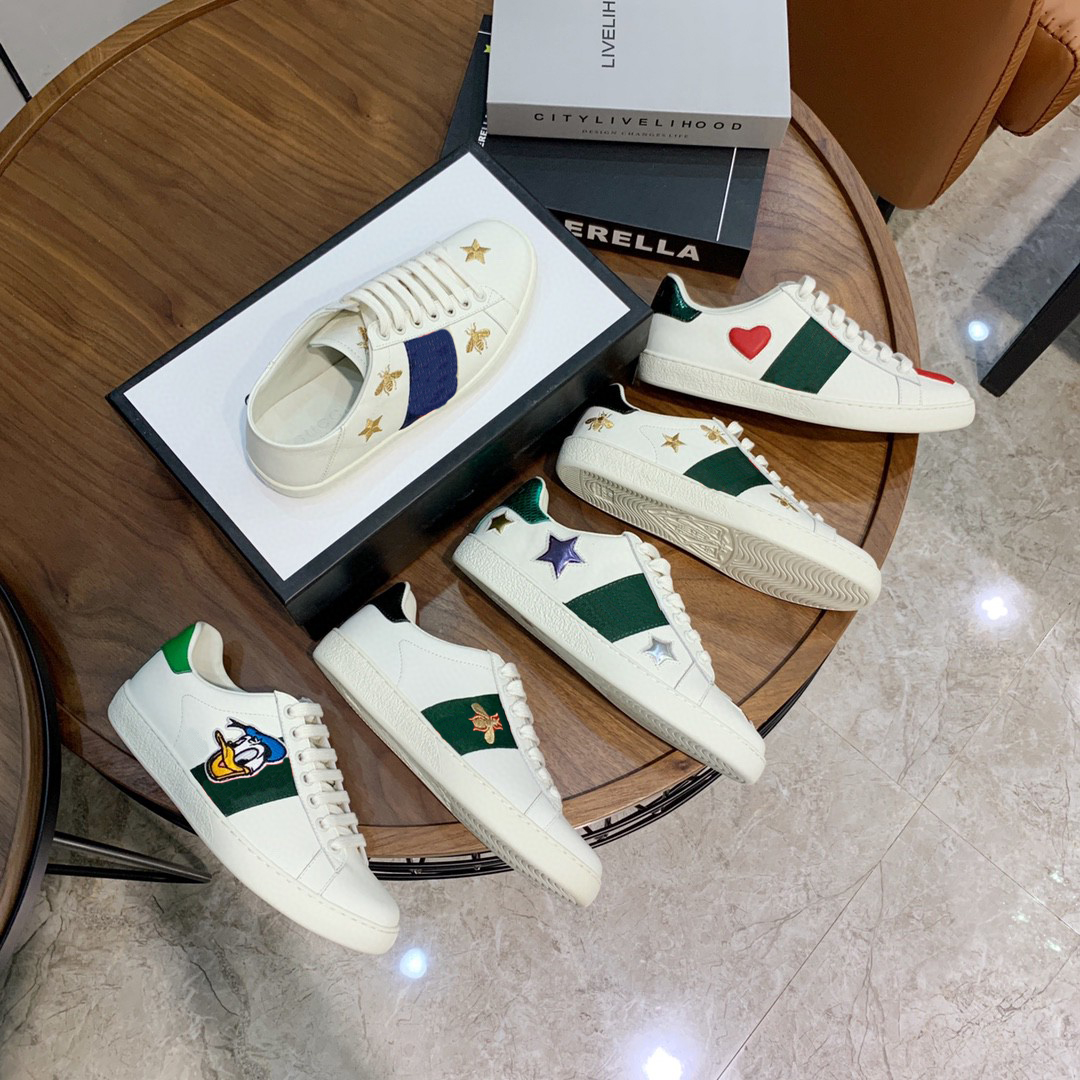 

Designer Logo Oversized Casual Shoes White Black Leather Luxury Womens Espadrilles Trainers mens women Flats Lace Up Platform Sneakers With Box, Bee