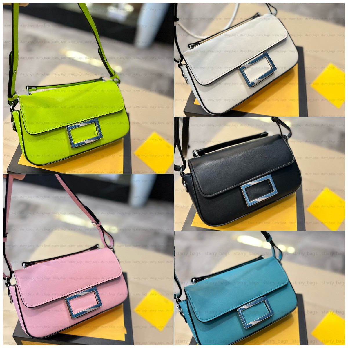 

Bags Designer Handbags Luxury Baguette Bag Flap Underarm Fashion Crossbody Tote Bag Hanbag Women Shoulder Handbag Wallet Purse, 20cm