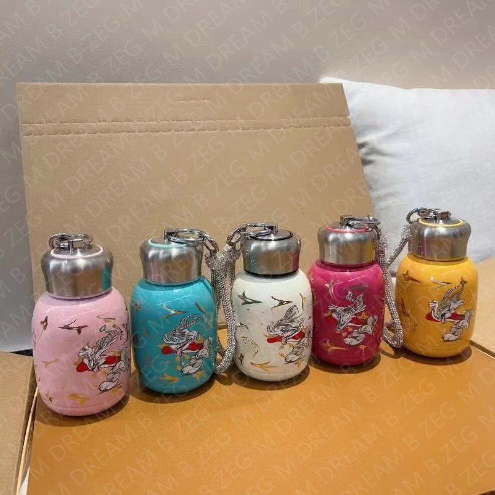 

Designer Kettle Tumblers Letter L Rabbit Hipster Stainless Steel Water Bottles Adults Children Outdoor Cycling Sports Thermal Insulation Cup, Multi-color