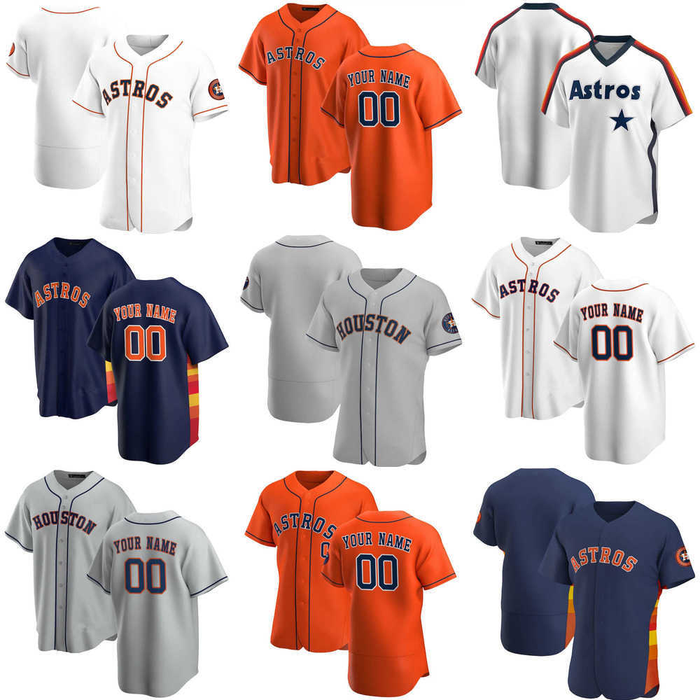 

Custom Jersey Houston''Astros''Mens women Youth 4 George Springer 64 Brandon Bielak 5 Jeff Bagwell 22 Josh Reddick Baseball Jerseys, Color