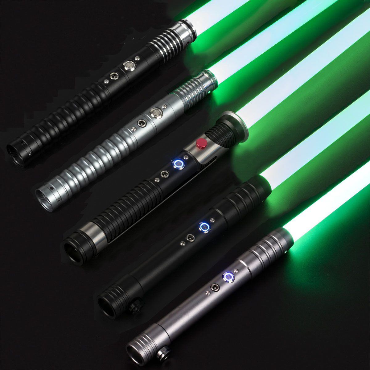 

LED Light Sticks 80cm RGB Metal Lightsaber with 16 Colors 16 Set Sound Fonts Cosplay Prop Heavy Dueling Saber Children Glow Toy Laser Sword 230110