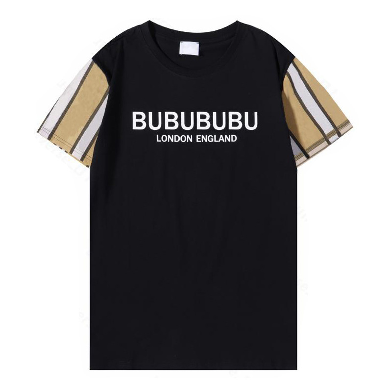 

Men's T-shirt Designer bag top casual letter print shirt luxury street black and white orange B t-shirt size s, 16