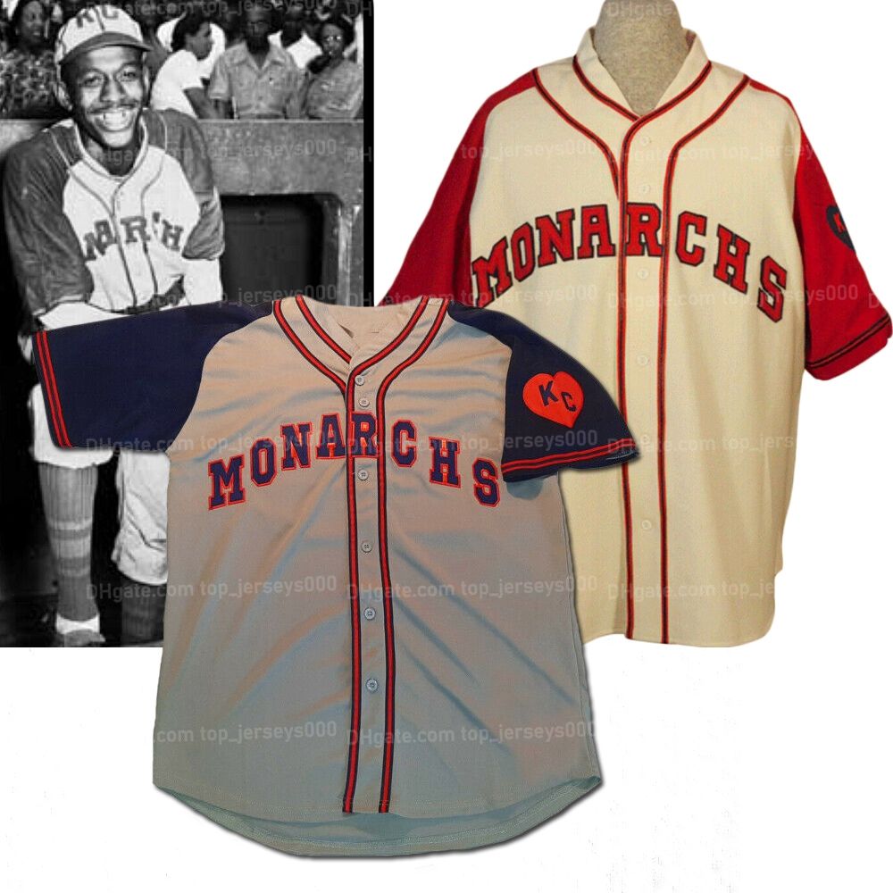 

Paige Custom Custom Kansas Satchel #25 Monarchs Baseball Jersey Beige Gray Stitched Name Number S-4xl