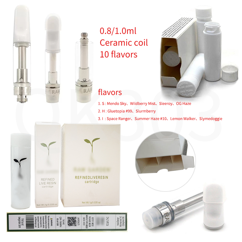 

Ship from USA stock RG Vape Cartridges Empty Atomizers Carts 0.8ML 1ML Ceramic Thick Oil Vaporizer E Cigarette 510 Thread for Disposable Vapes Pen