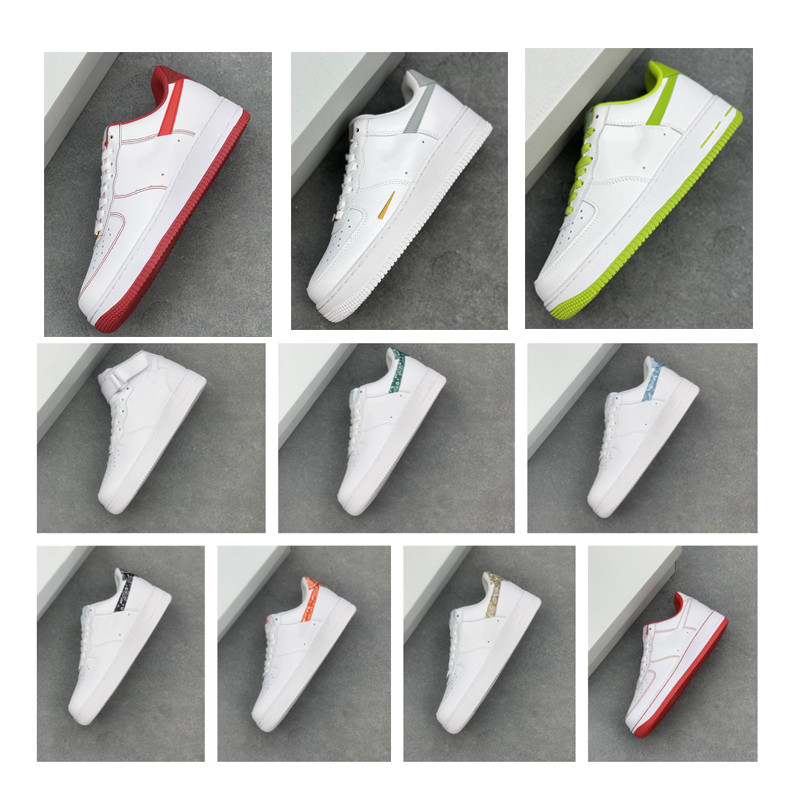 

men women airforces 1 White outdoor running shoes Black Wheat Orange mens trainer designer sneakers, #9