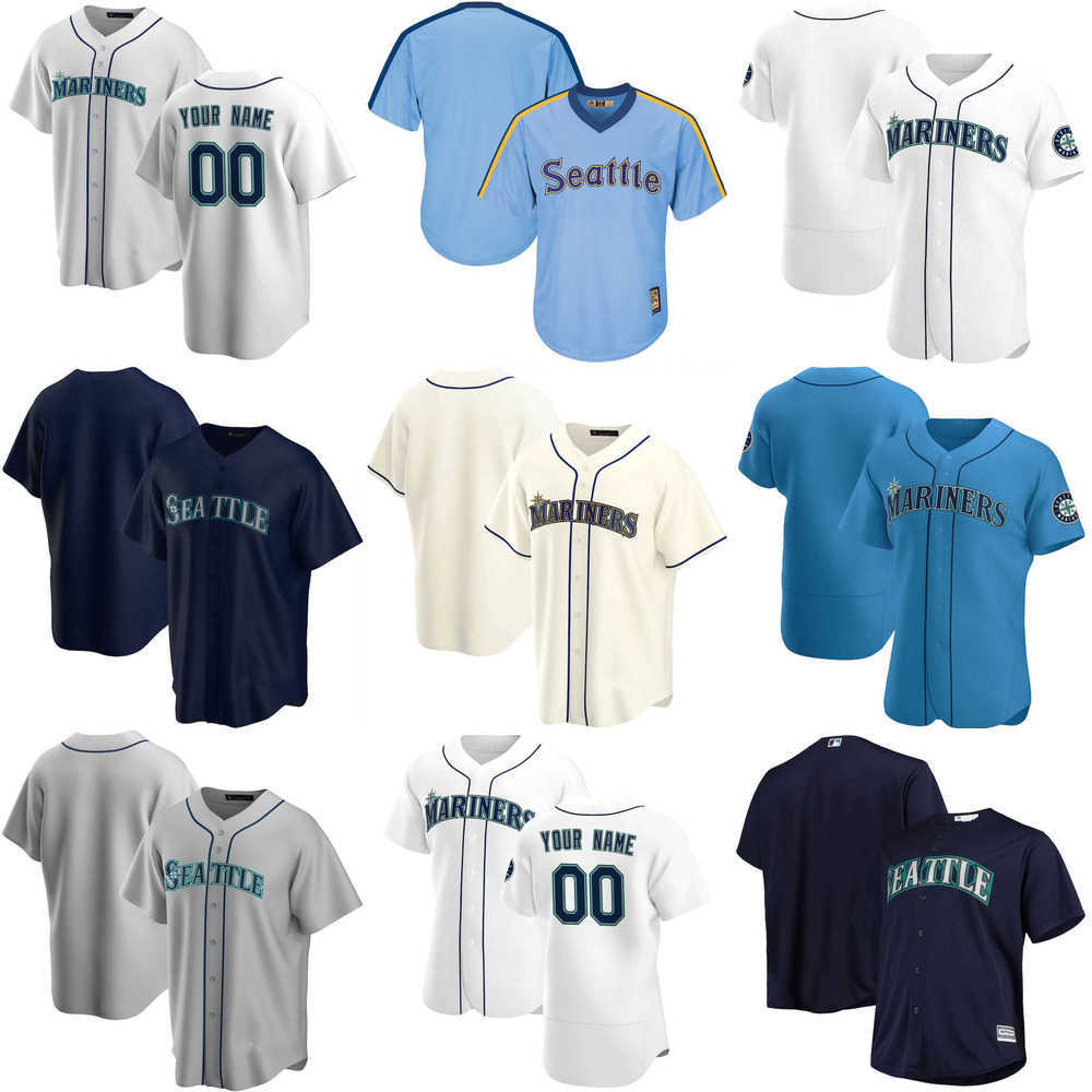 

Custom Jersey Seattle''Mariners''Mens women Youth 3 J.P. Crawford 35 Justin Dunn 28 Jake Fraley 23 Ty France Baseball Jerseys, Color