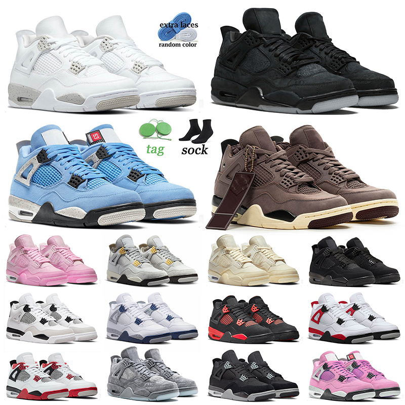 

University Blue 4 Basketball Shoes Jumpman 4s White Oreo Kaws Black Cat Canvas A Ma Maniere Violet Ore Military Blacks Midnight Navy Sail Mens Women Sneakers Trainers, A39 canyon purple 40-47