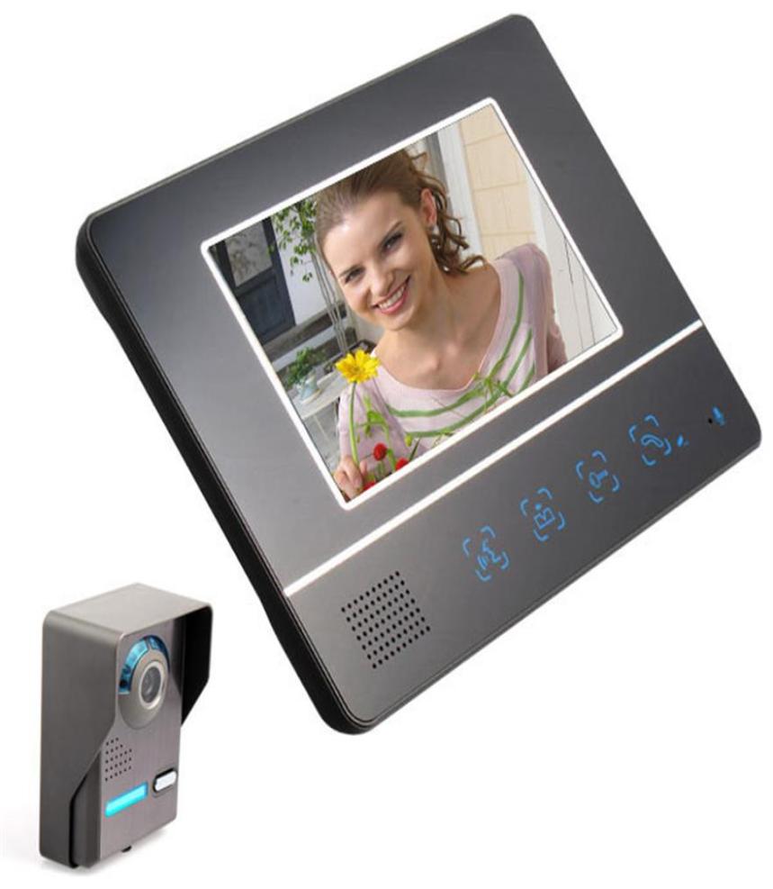 

7 Inch TFT LCD Touch Screen Color Video Door Phone Cmos Night Version Camera Intercom systems332F