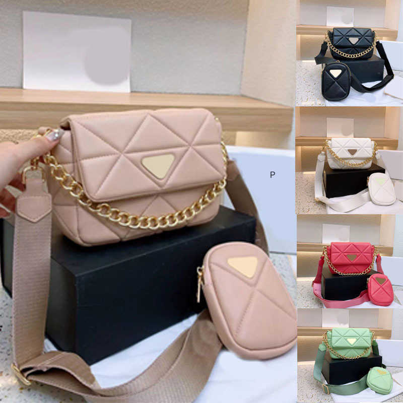 

Cross Body Designer Bags 3 in 1 Hobo Shoulder Bag Women Luxury Diamond Leather Handbag Crossbody Female Mobile Phone Underarm Purse 220920, Red--gold chain