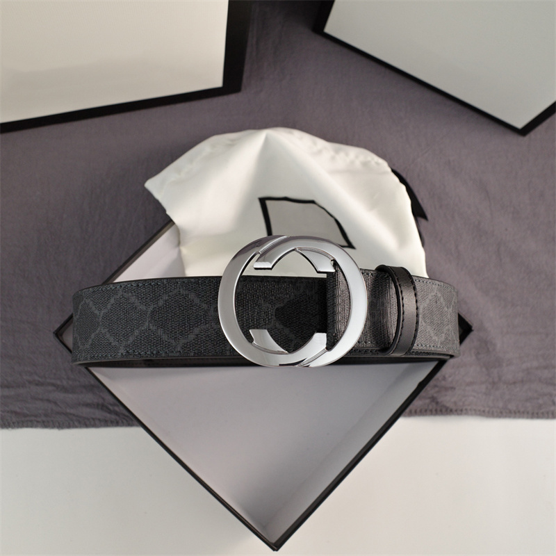 

Fashion Leather Belt Designer Letter Belts Ladies Luxury Waistband Silver Buckle Classic Brand Waistband Men Womens Cintur Ceintures