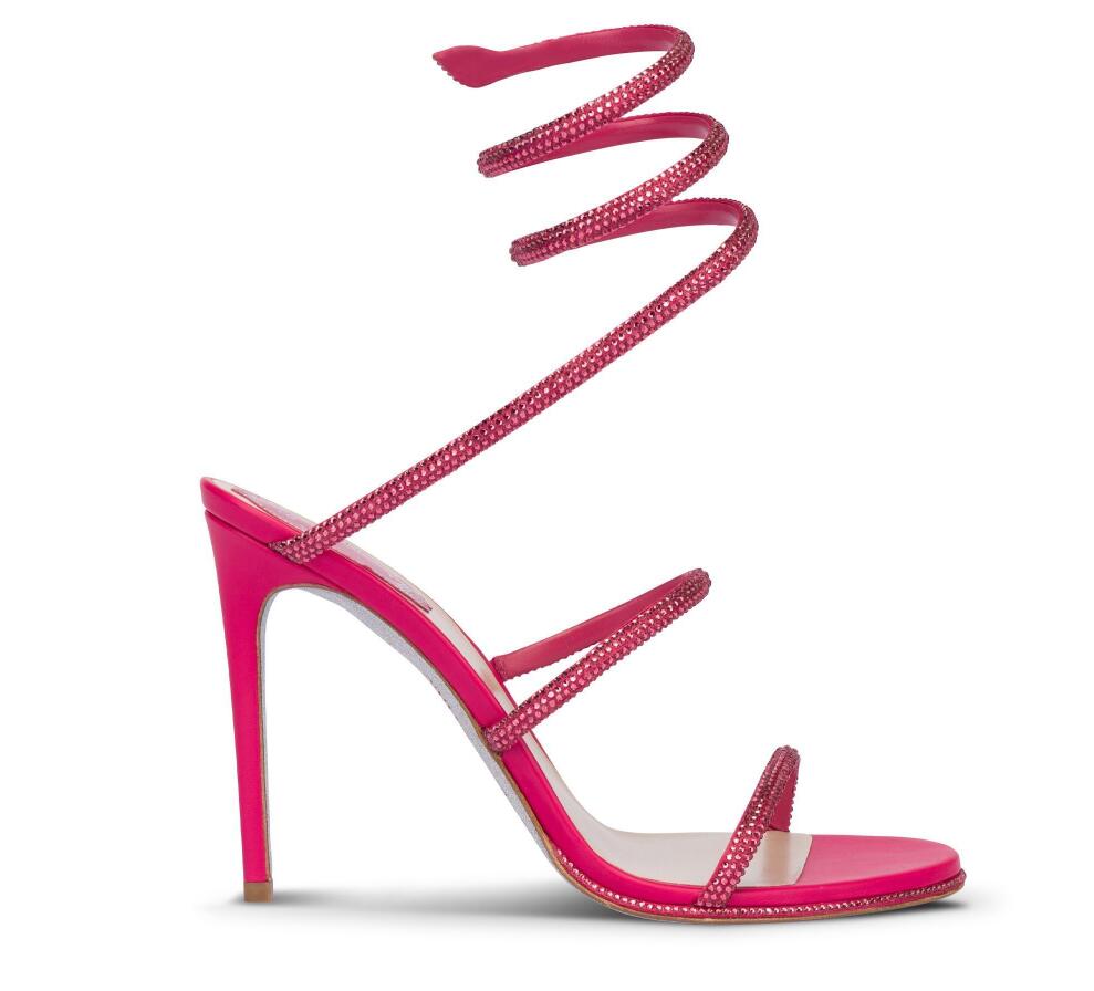 

Wedding bride pump summer Woman sandal RC Shoes celo high heels strass strap rhinestone jewelry luxury brand designer with box